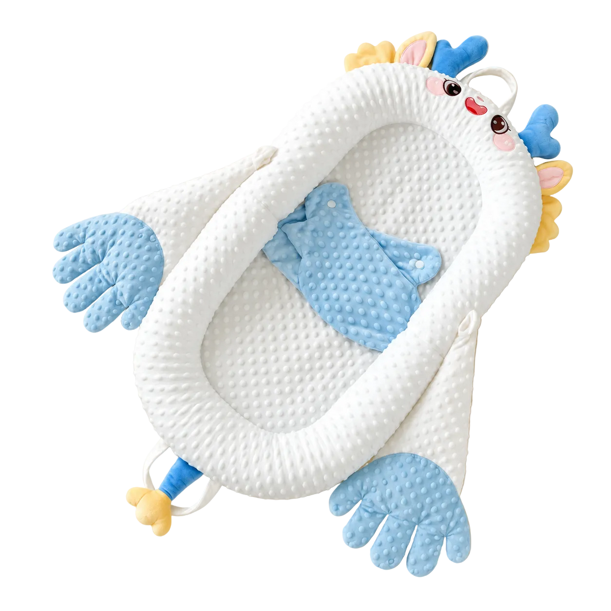 Cozy Baby Lounger in Cloud Blue