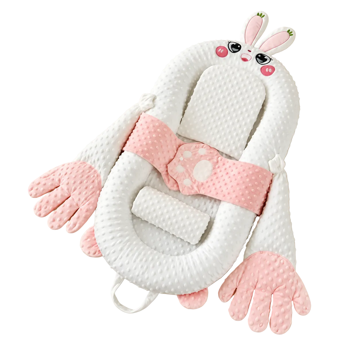 Cozy Baby Lounger in Blush Pink
