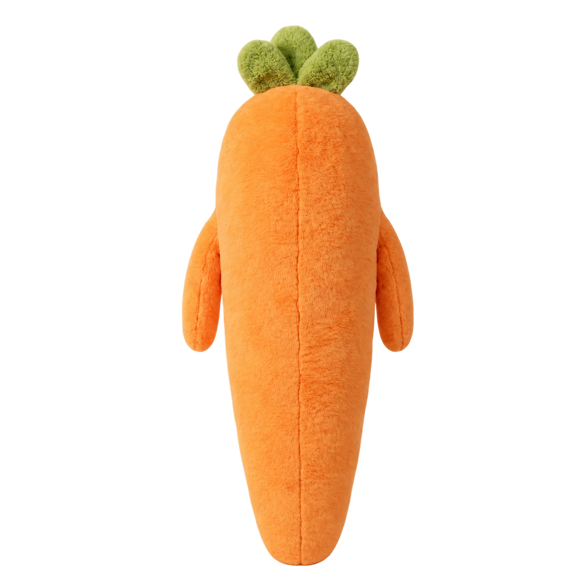 Carrie the Carrot plush pillow, back view