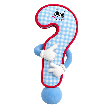 Milo the Mystery plush pillow, side pose
