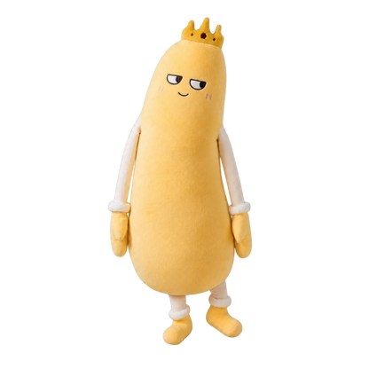 Monty the Mango patting plush pillow, front view