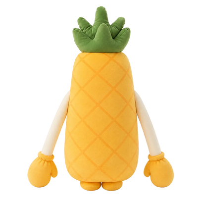 Pip the Pineapple plush pillow, back view