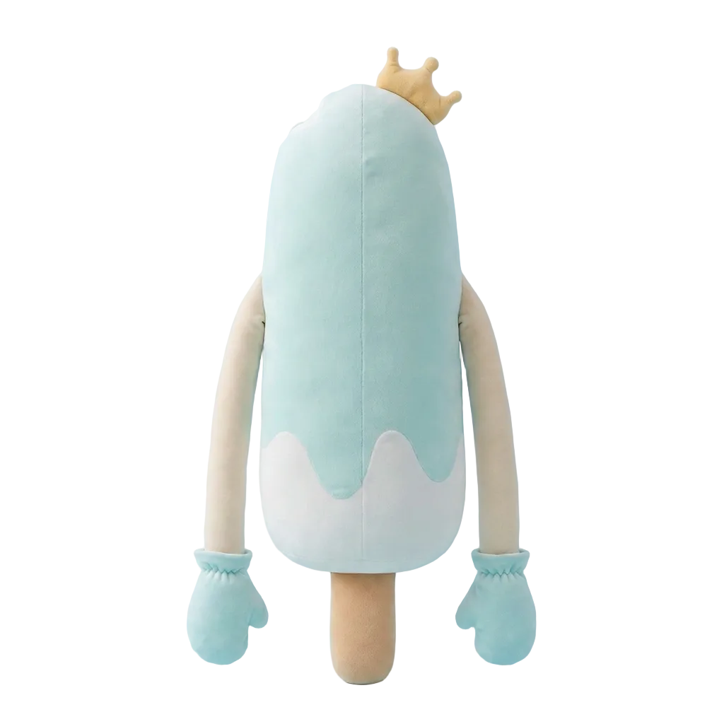 Poppy the Popsicle plush pillow, back view