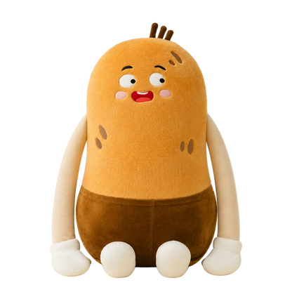 Spud the Potato patting plush pillow, front view