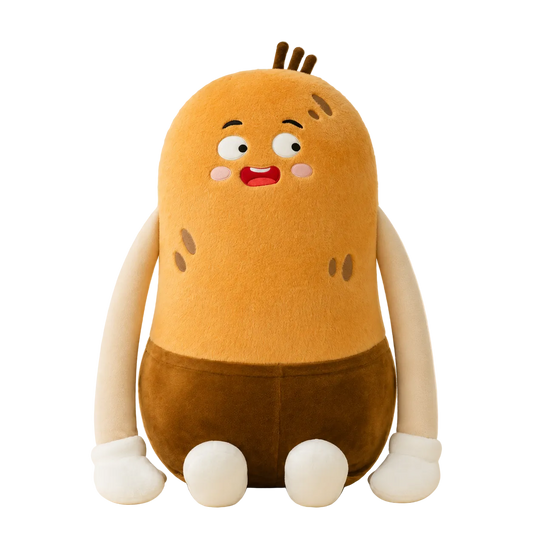 Spud the Potato patting plush pillow, front view